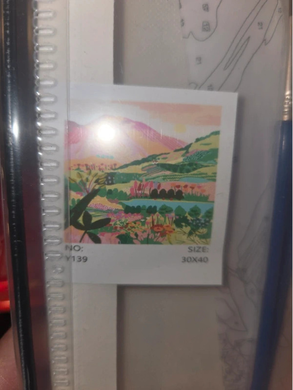Mountain d I y painting by number